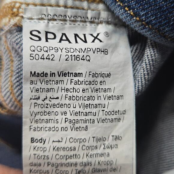 Spanx High Rise Flare Jeans Tummy Control Size Large - Picture 6 of 8